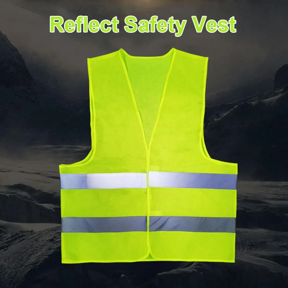 Night Cycling Safety Protect Reflective Coat High Visible Work Security Reflective Vest Unisex Breathable Waistcoat