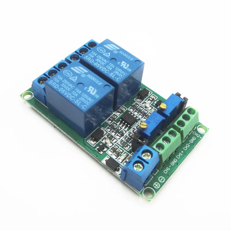 

NEW Unique DC 12V 2Channel Voltage Comparator Precise LM393 Module