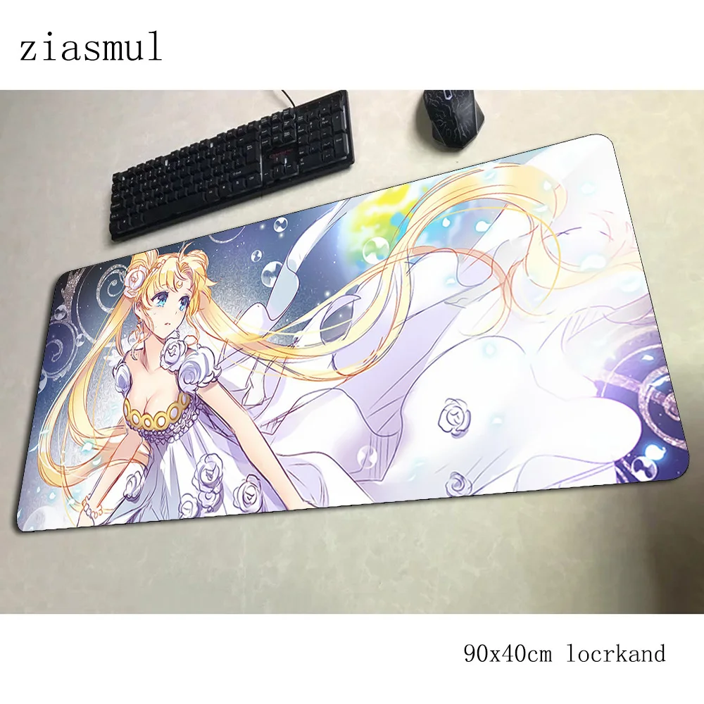 

sailor moon pad mouse New arrival computer gamer mouse pad 900x400x3mm padmouse anime mousepad ergonomic gadget office desk mats