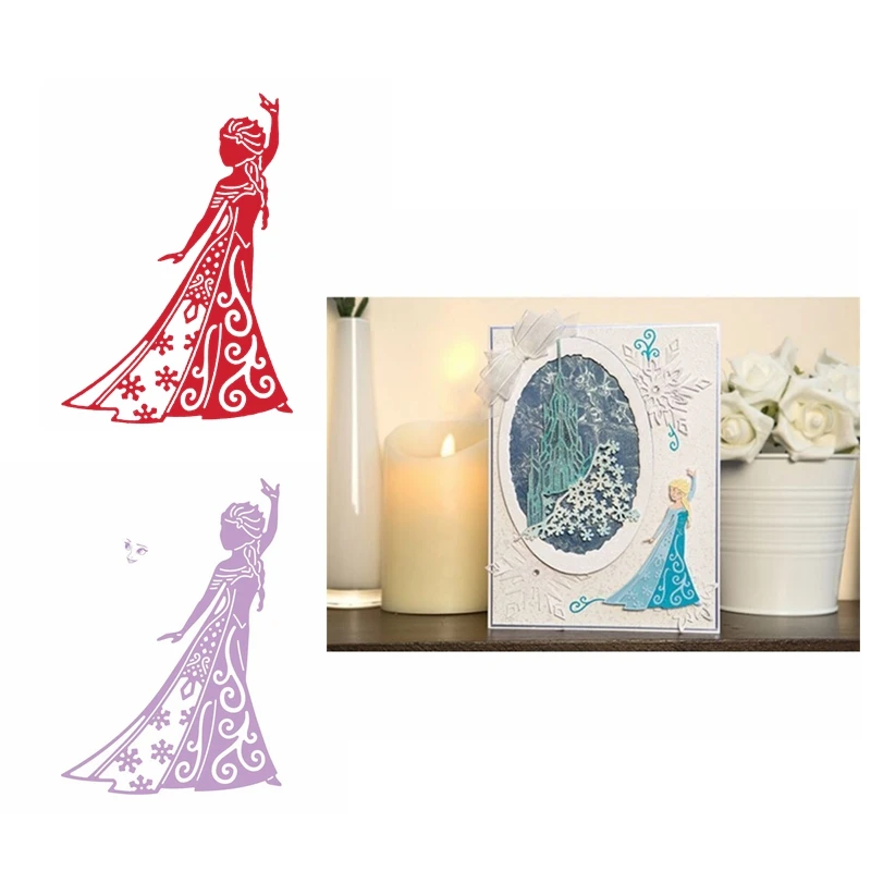 

Metal Cutting Dies Dancing Princess In Dress Die Cuts For Card Making DIY Scrapbooking Decoration New 2019 Embossed Crafts Cards