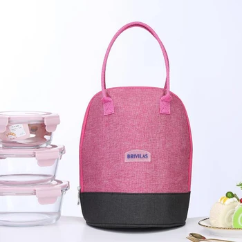 

Portable Padded Lunch Bag Thermal Insulated Cool Lunch Box For Women Large Capacity Round Lunch Bags Tote Unisex Picnic Bags