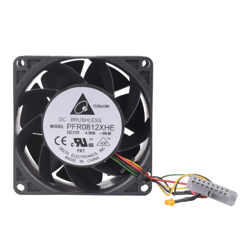 Дельта 8 см 12V 4.90A PFR0812XHE 8038 вентилятор