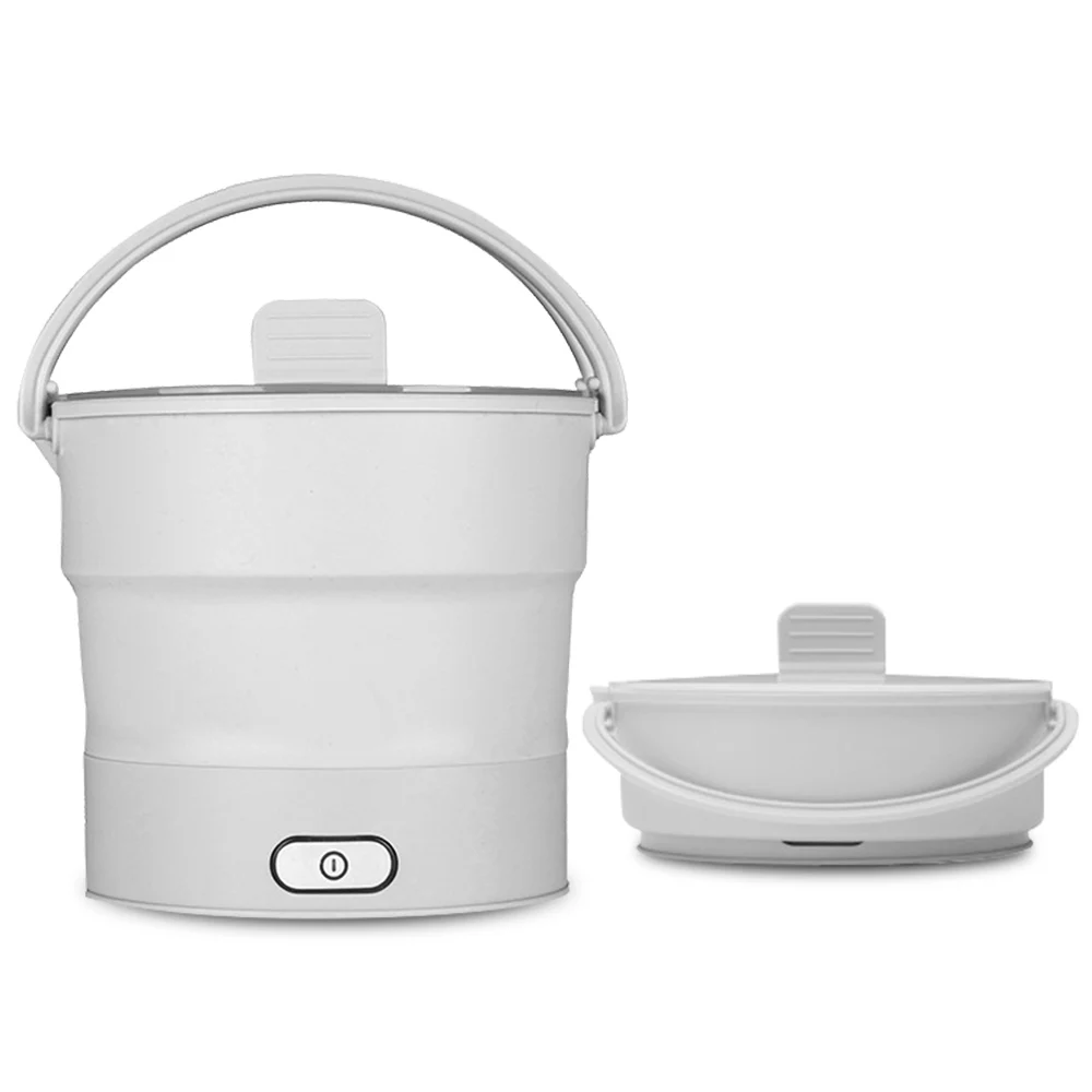 

JuneJour Folding Electric Kettle Heated Food Container Heated Lunch Box Cooker Portable Cooking Tea Folding