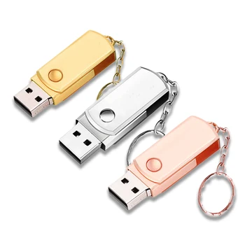 

Waterproof USB Flash Drive 128GB 64GB 32GB 16GB 8GB 4GB memory stick Metal pendrive 32gb pen drive u disk with key chain