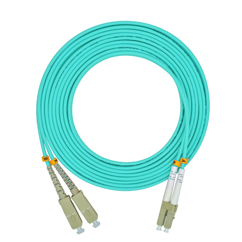 Оптоволоконный кабель OM3 AQUA 10GB Соединительный шнур 10 GIGABIT 50/125 30 м|multimode fiber optic