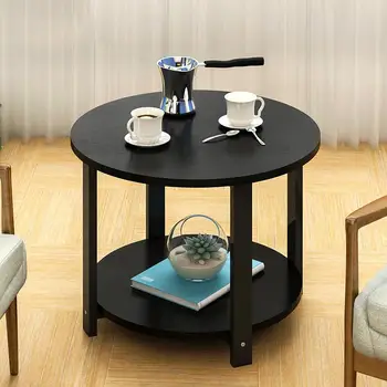 

Home Wooden Coffee Table Simple Modern Round Tea Table Small Size Coffee Table Living Room Sofa Tea Table Furniture Bedroom