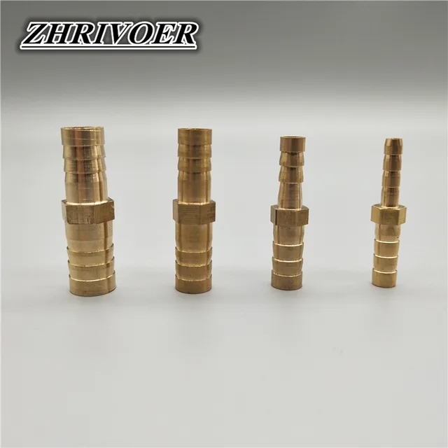 Conector (manguera) De Latón Para Tuberías - Tipo Barb (con Púas), Para Unir Tubos De Gas, Agua, Aire, Combustible