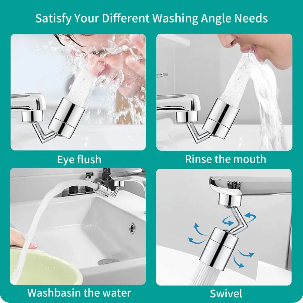 Lifelike and Fascinated Faucet Aerator,720° Rotate Splash Filter Faucet Big Angle Large Flow Universal Sink Farewell to Loneliness Lifelike and Fascinated Faucet Aerator,720° Rotate Splash Filter Faucet Big Angle Large Flow Universal Sink Farewell to Loneliness