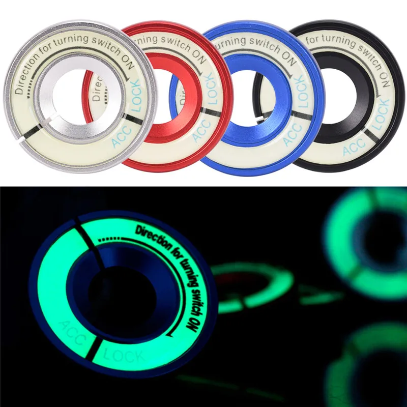 Car Ignition Coil Switch Sticker Luminous Decoration Key Hole Ring Decoration SP 