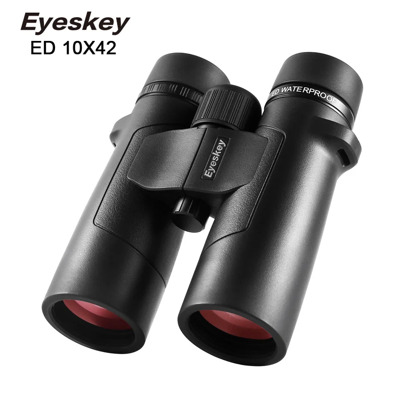 10x42 Eyeskey ED 10x50 Бинокль lll ночного видения водонепроницаемый супер-Мульти покрытие Bak4 призма оптика Высокая мощность телескоп для охоты - Цвет: 10x42