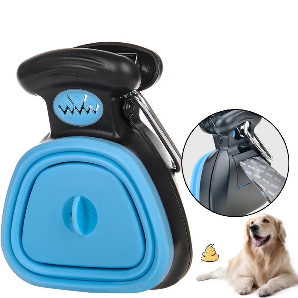 Dog Pet Travel Foldable Pooper Scooper Handle Jaw Poop Scoop Clean Pick Up Animal Waste Pet