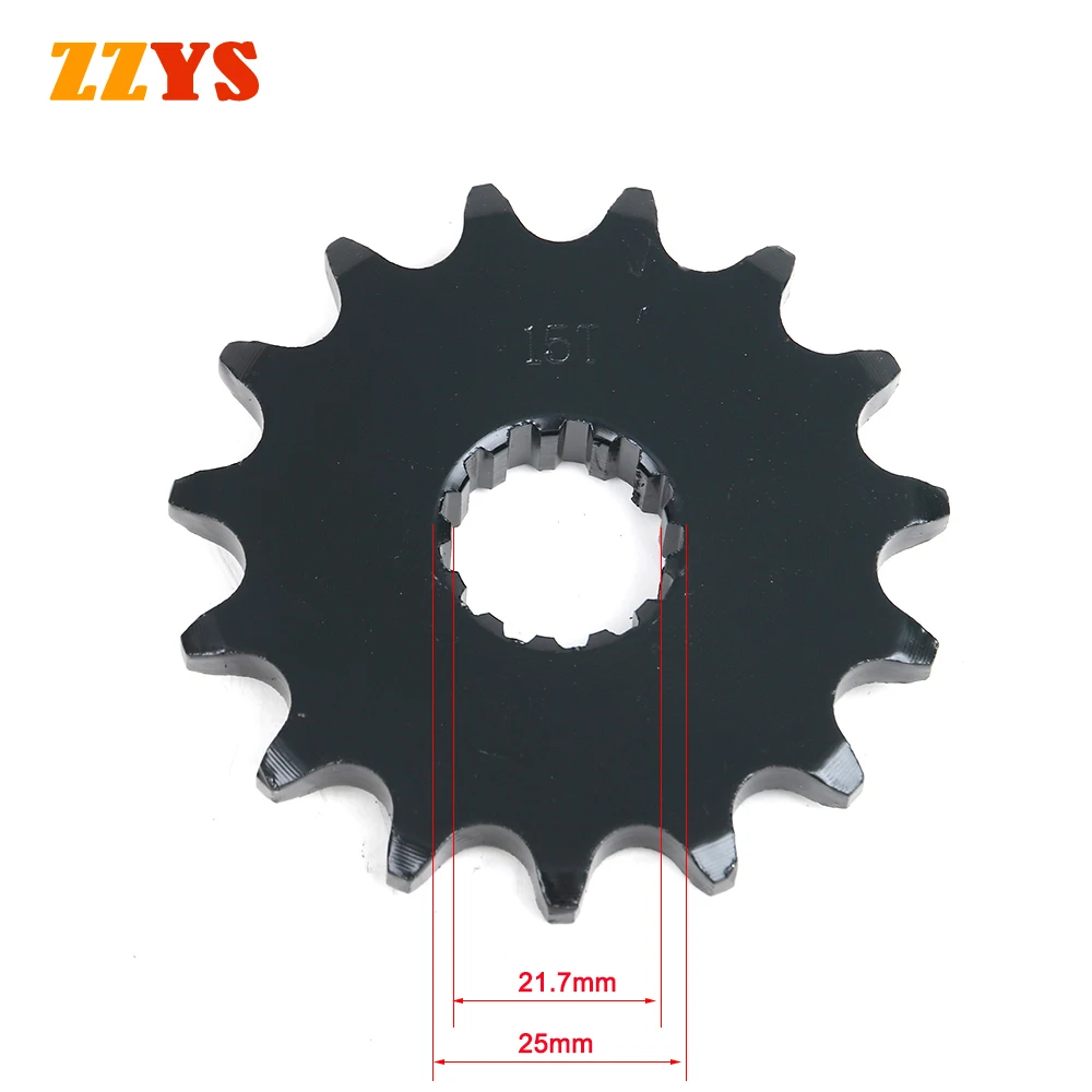 

525 15T 15 Tooth Motorcycle Front Sprocket Gear Staring Wheels For Kawasaki ZRX400 ZRX 400 Cam 525-15T