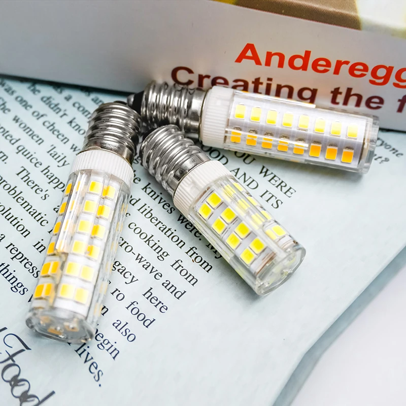 6pcs/lot LED Lamp E14 3W 4W 5W 7W AC220V 230V 240V Bombillas LED Light Corn Bulb SMD2835 Crystal Candle For Chandeliers Lighting