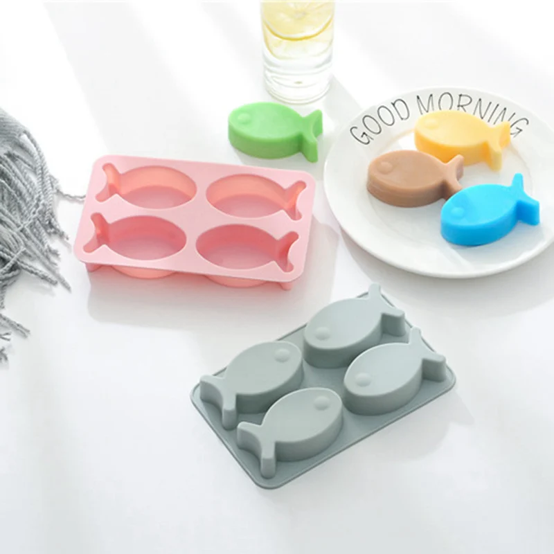 Силиконовая форма сделай сам для мыла в виде милой рыбы 3D ручная работа ванную
