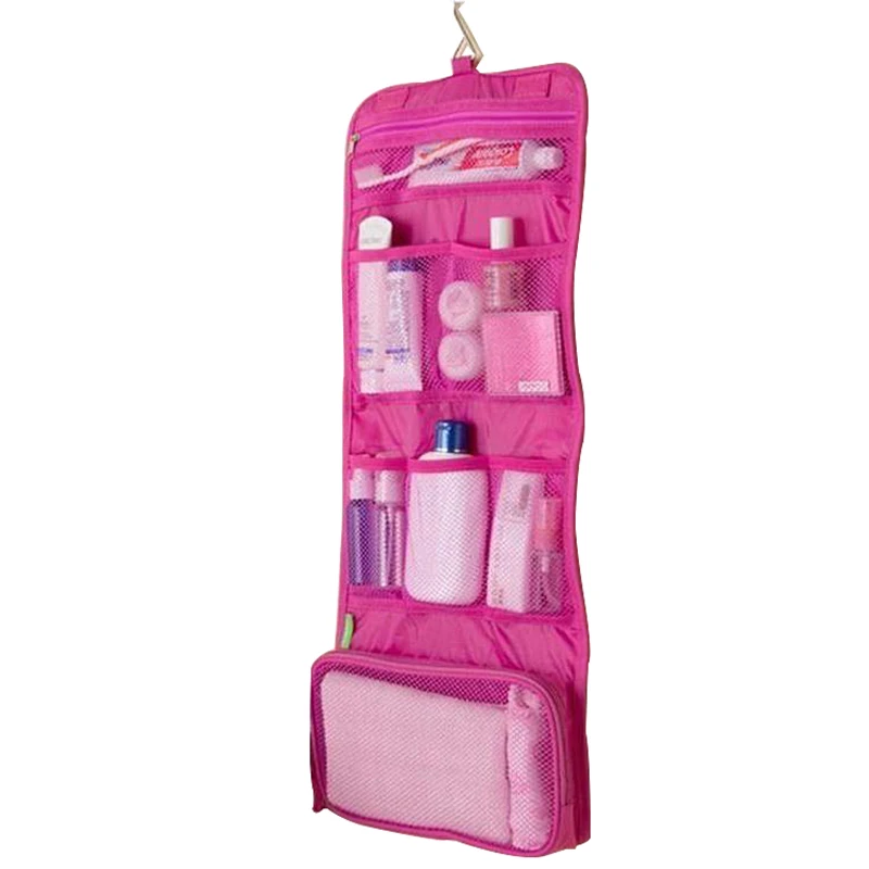 

2020 Travel Cosmetic Bag Makeup Bag Hook Toiletry Case Wash Organizer Storage Hanging Pouch Toiletry Traveling Wash Storage Bag