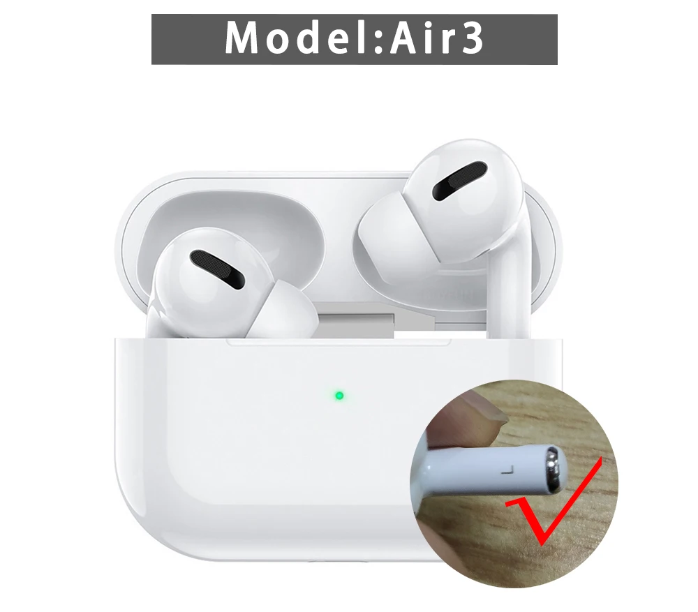 

Original 1:1 Air Pro Bluetooth Headphone Air Pro3 1:1 Copy Earbus Wireless Pk W1 H1 1536u Chip I500 I10000 I20000 I90000 Pro TWS