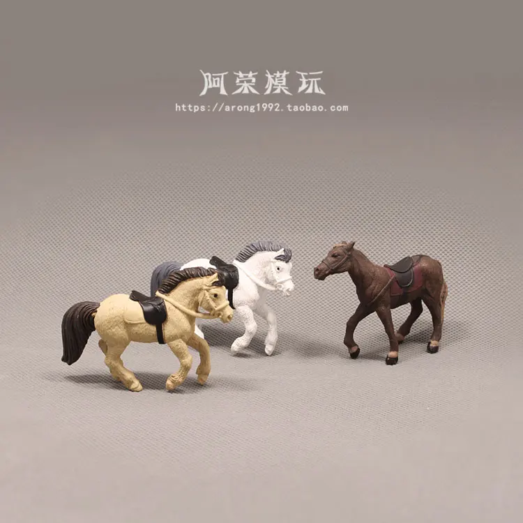 Wild Animal Figure Horse Model Appaloosa Lusitano Clydesdale Pony Steed Pinto Stallion Saddle Ranch Collectible Figurine Toys | Игрушки и