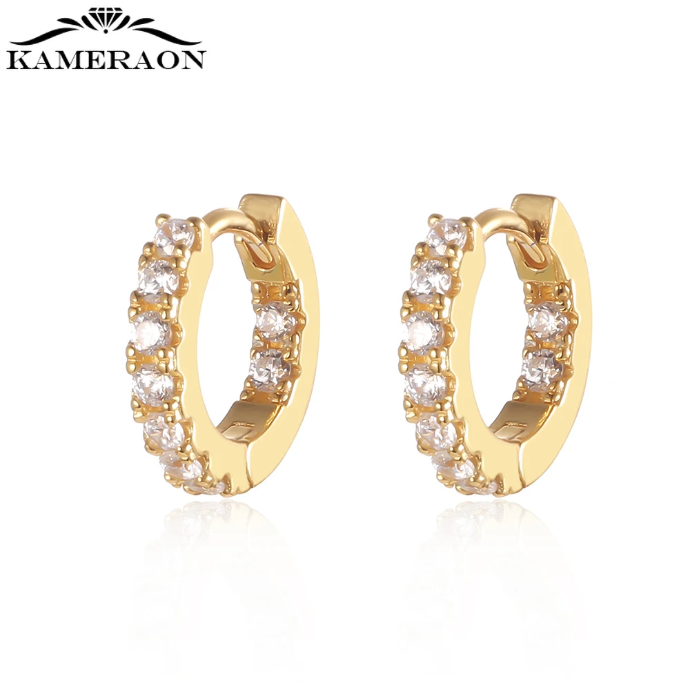 

S925 Sterling Silver Small Circle Hoop Earrings Gold Color Cute Twist Earring for Women Girls Birthday Simple Noble Jewelry Gift