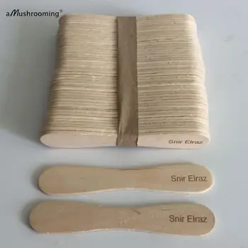 

1000ct Customized Laser Engrave Wooden Flat Ice Cream Spoon, Rice Crispy Pop Sticks, Mini Candy Apple Sticks DIY ice cream party