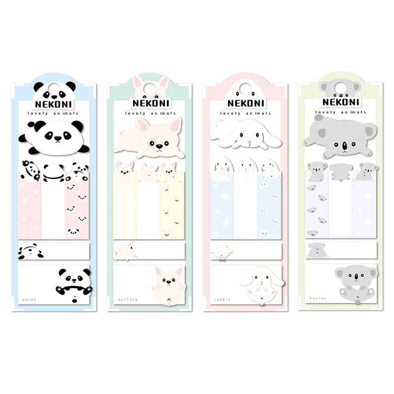 32 pack/lot Kawaii Dog Rabbit Short-Term Label N Times Memo Pad Sticky Notes Escolar Papelaria School Supply Bookmark |