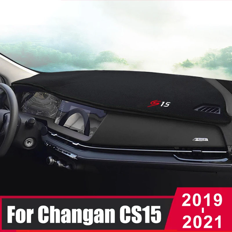 

Для Changan CS15 2016-2019 2020 2021 2022 крышка приборной панели автомобиля коврик солнцезащитный коврик Ковры Анти-УФ Защита аксессуары для интерьера