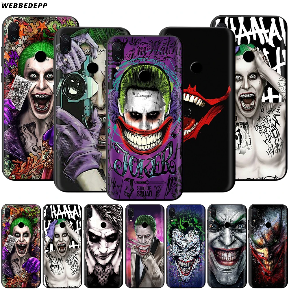 

Webbedepp Joker Case for Xiaomi Redmi 4A 4X 5 5A 6 6A 7 7A S2 Note Go K20 Pro Plus Prime