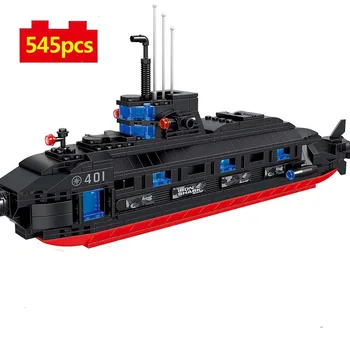 

Military series World War II Navy submarine Soldier weapon accessories DIY Model Building Blocks Toys Gifts