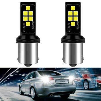 

2pcs1156 LED CANbus Error Free 1200 Lumens 1156 P21W Bulbs for Volkswagen VW MK6 Jetta Reversing Lights White orange red 12V