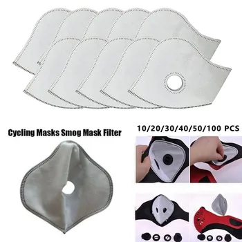 

Fast Shipping Set Of 10 Activated Carbon Pm2.5 Filters 4 Exhaust Valves Replacement Dust Face maskas Nonwoven Mouth Cover
