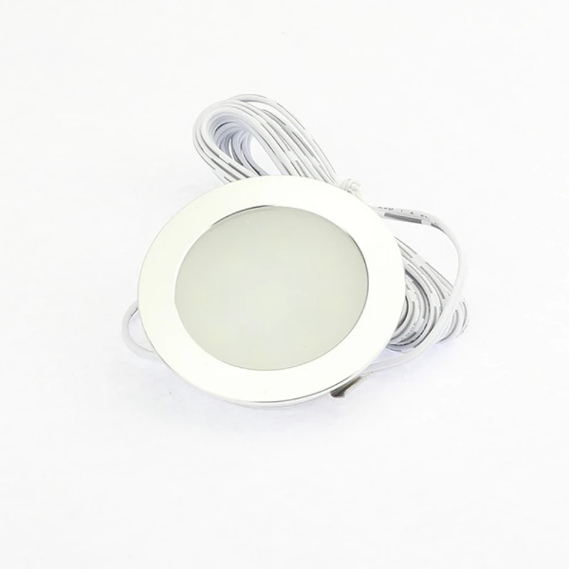 Ultra Thin LED Recessed Puck light fixture 12VDC 3W for Home Kitchen Counter backlighting Step Light 20W equivalent 1pc/lot | Лампы и