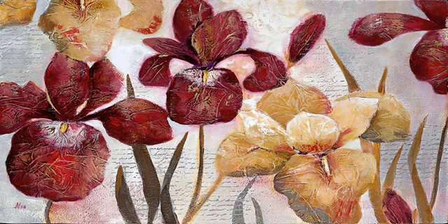 Colorful Flower Posters And Prints Abstract Oil Painting Printed On Canvas Wall Art Pictures For Living Room Sofa Home Decor 0630 flowers 2