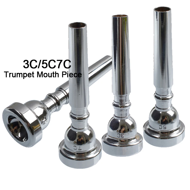 

High Quality chrome/Gold Professional Trumpet 3C/5/7C Mouth Piece Mouthpiece