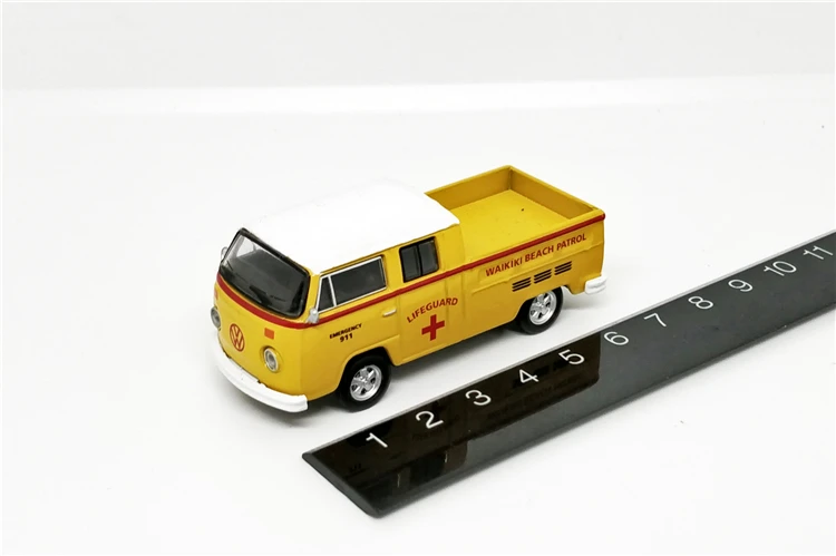 Greenlight 1: 64 VW Тип 2 пикап спасатель желтый без коробки