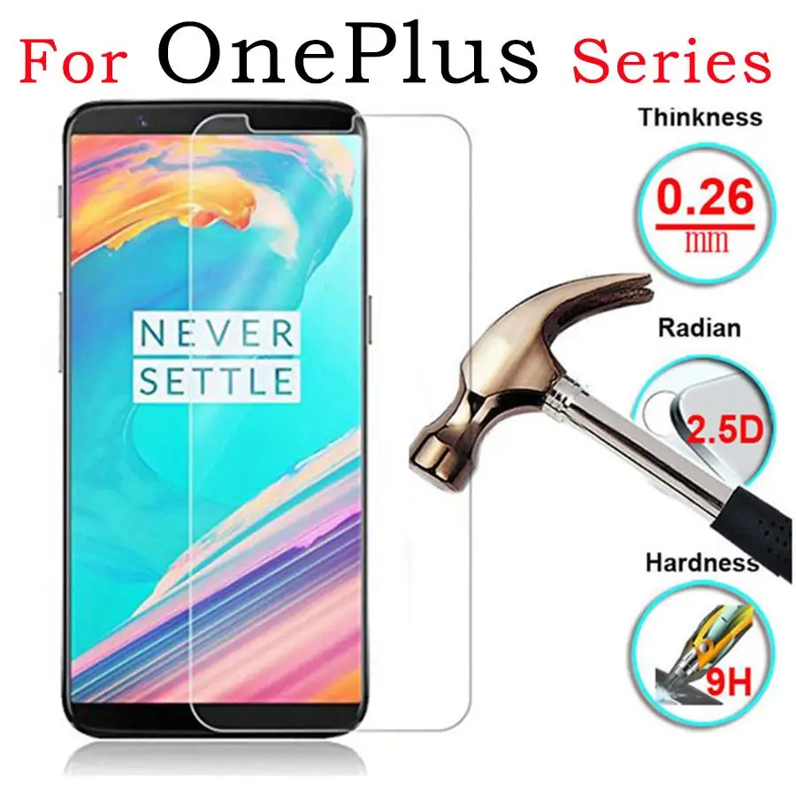 2Pcs HD Tempered Glass For Oneplus 7 7T 6T 5T 6 5 3T 3 1+7 1+6 One Plus 7 Oneplus7 6 T 7T Screen Protector Glass Film afbeelding
