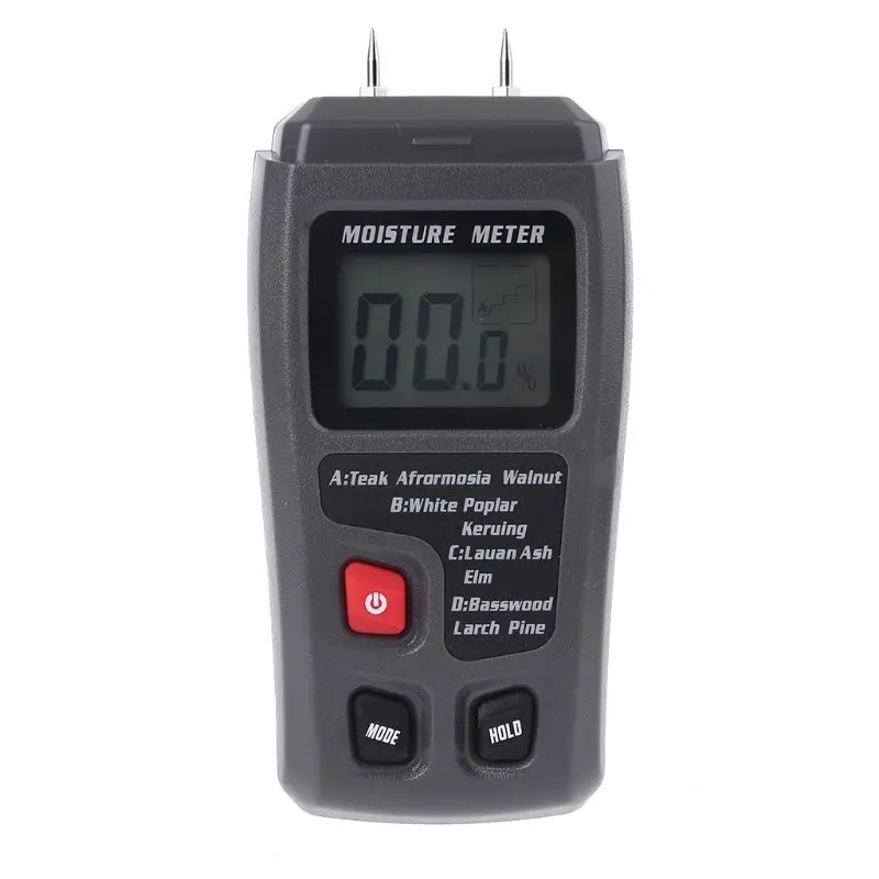 

LCD Digital Display Wood Moisture Meter Range 0-99.9% Wood Humidity Tester Timber Damp Detector