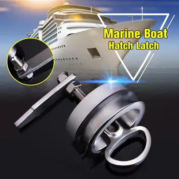 

Audew 61mm Silver Marine Boat Floor Buckle Hatch Latch Flush Turning Lift Handle 316 Stainless Steel NON Locking Marine Hardware