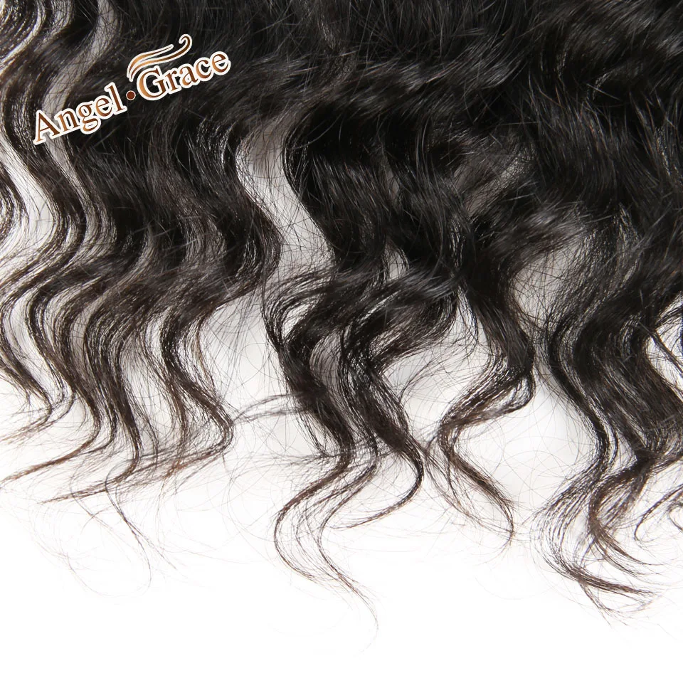 Angel Grace Hair Brazilian Loose Wave Hair Bundles 4 Pcs 100% Human Bundles Natural Color Remy Extensions 10-28 Inch