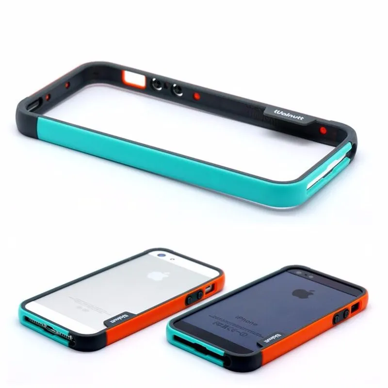 Laumans для apple iphone 5s Многоцветный Бампер рамка чехол Мягкий ТПУ силиконовый 2 цвета в