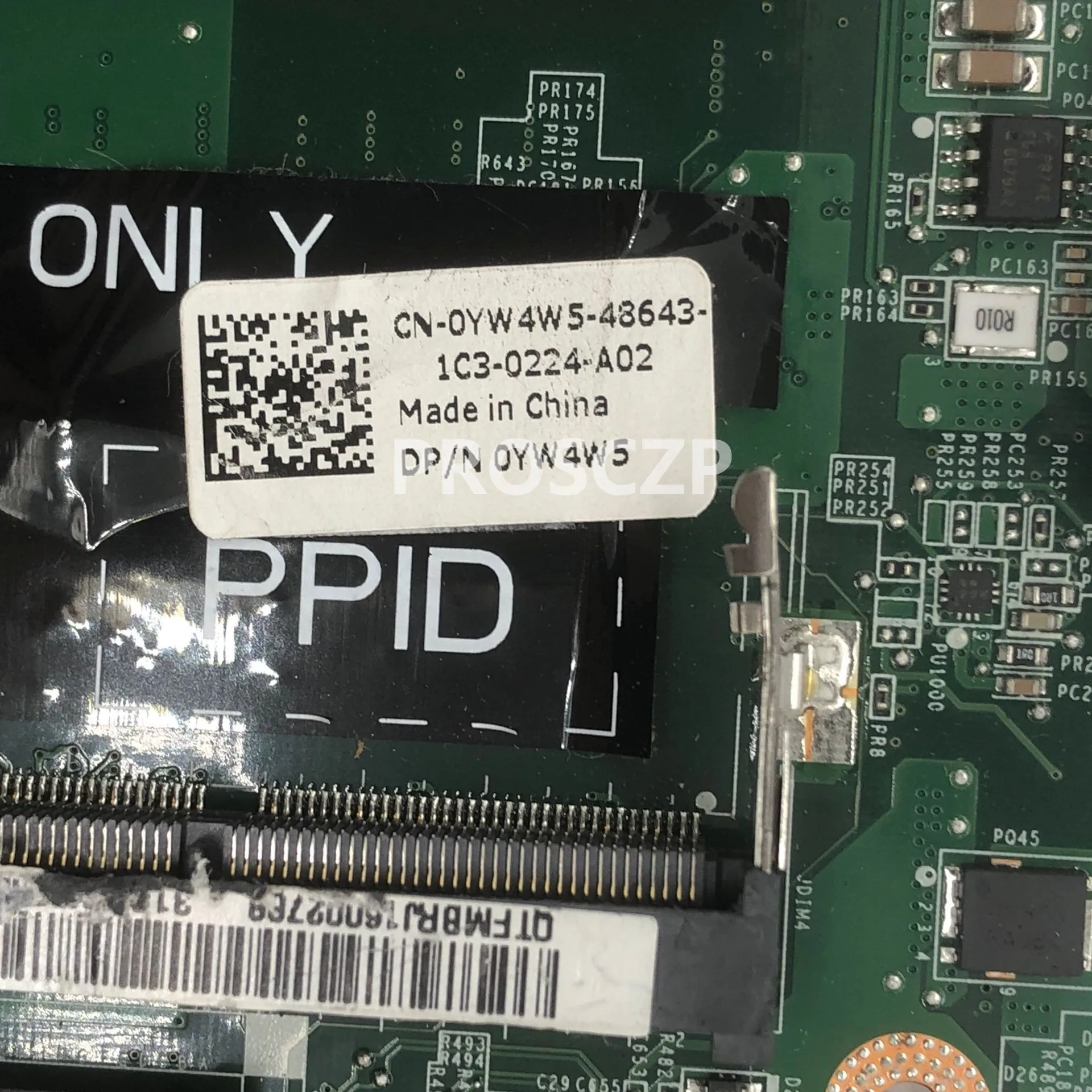 Для L702X L701X 17 Материнская плата ноутбука CN-0YW4W5 0YW4W5 YW4W5 DAGM7MB1AE1 GT555M, 3 Гб оперативной памяти, HM67 полностью протестирована