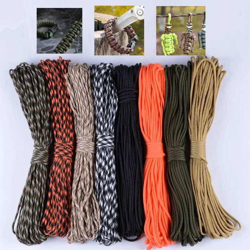 

3 Size Dia.4mm 9 stand Cores Paracord for Survival Cord Lanyard Camping Climbing Camping Rope Hiking Clothesline