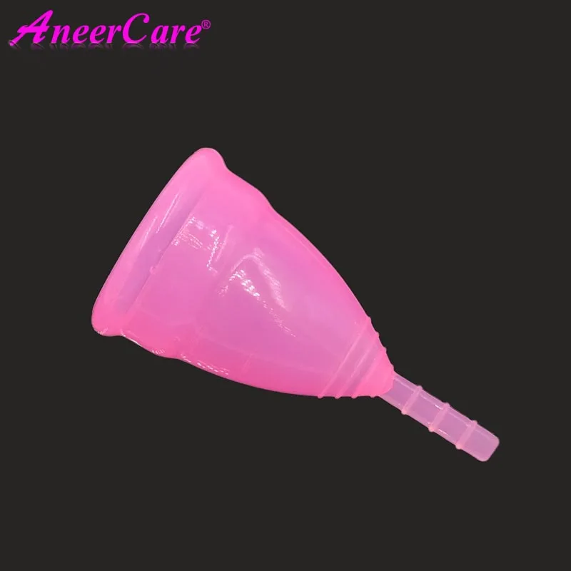 pink Aneercare Женская менструальная чашка для женщин уход при менструации женской гигиены силиконовая менструальная чашка вагинальная чашка - Цвет: pink
