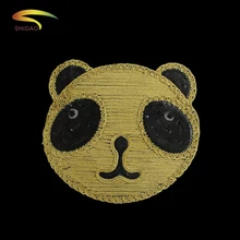 Пользовательские панды патчи Одежда Аксессуары милые вышитые патчи