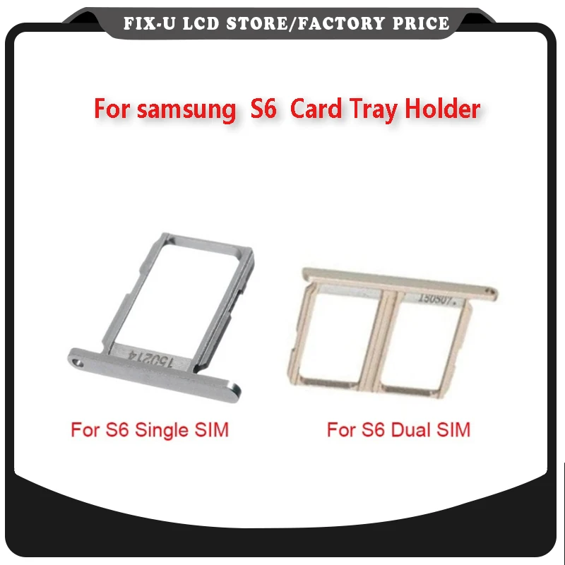 OEM слот для держателя sim карты samsung Galaxy S6 G920|Экраны мобильных телефонов| |