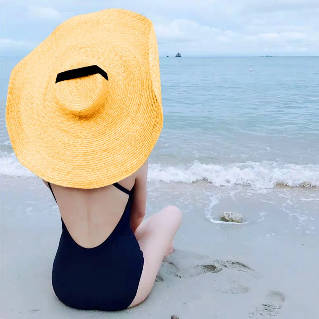 Женская пляжная кепка, модная, большая, широкая, с полями, солнце, шляпа, Пляжная, анти-УФ, защита от солнца, складывающаяся Кепка, женская, сердце, Солнцезащитная шляпа