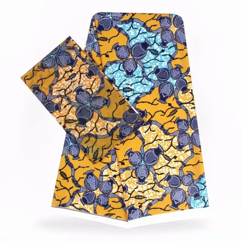 2+ 4 ярдов атласный шелк с шифоновой тканью мягкая африканская ткань для платья Анкара ткань Африканский узор «Кенте» восковые принты шелк! BG02 - Цвет: 15