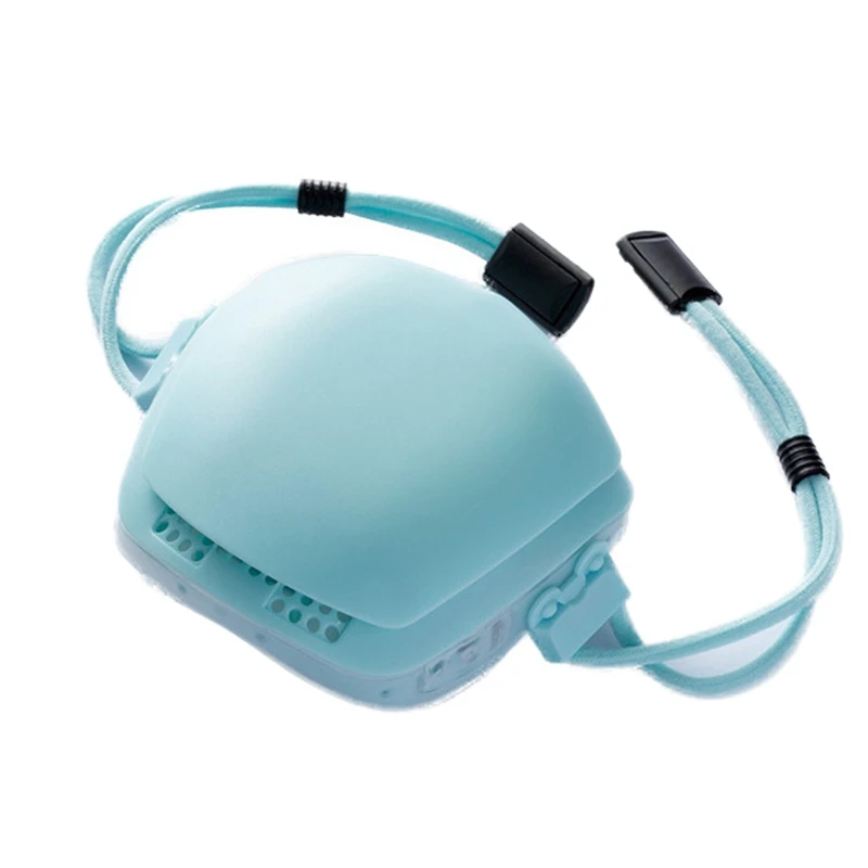 

Children's Electric Anti-Haze Mask Kids Smart Air Ventilation Activated Carbon Air Purification Mask Blue