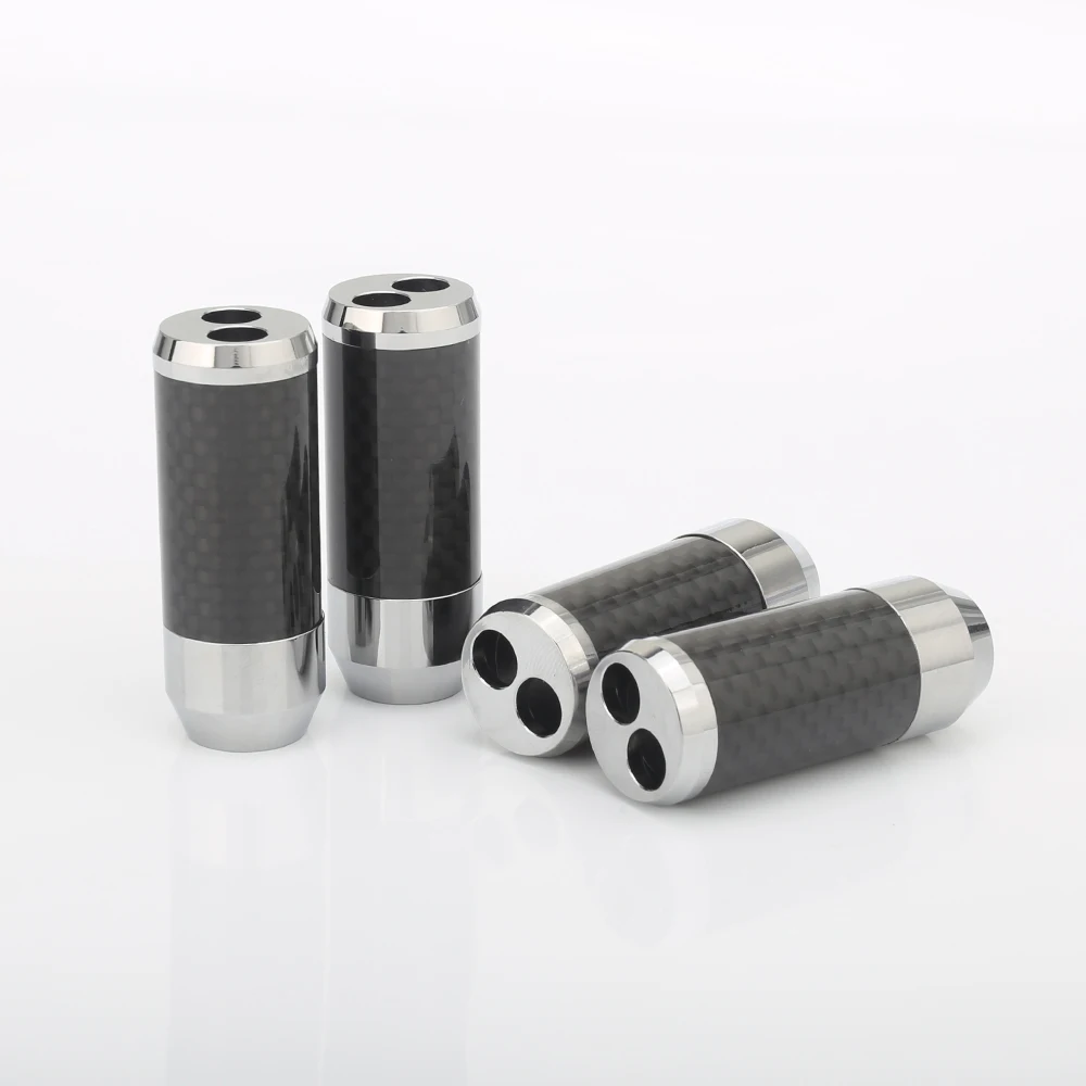 4 pcs Carbon fiber Speaker Cable Audio Cable Wire