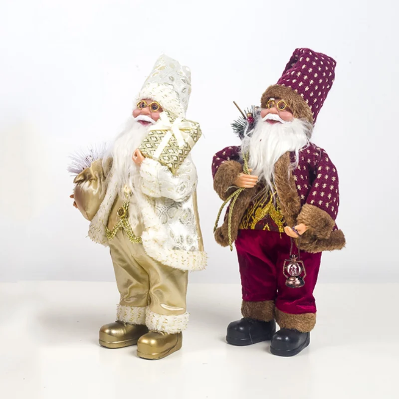 

Santa Claus Ornament Standing/Sitting Santa Claus Christmas Home Decoration Christmas Figurine Collection Gift