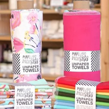 

Reusable Unpaper Cleaning Paper Towel Roll Custom Linen Tea Towels Paperless Cotton Table Napkins Bamboo Fiber Kitchen Towel