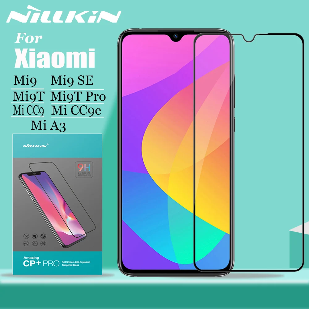 Для Xiaomi mi 9 SE 9T PRO A3 стеклянный протектор экрана Nillkin 2.5D полное покрытие из закаленного стекла для Xiaomi mi 9 Lite mi A3 CC9 CC9E